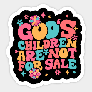 Jesus Christ Gods Children Are Not For Sale Christian Faith Sticker